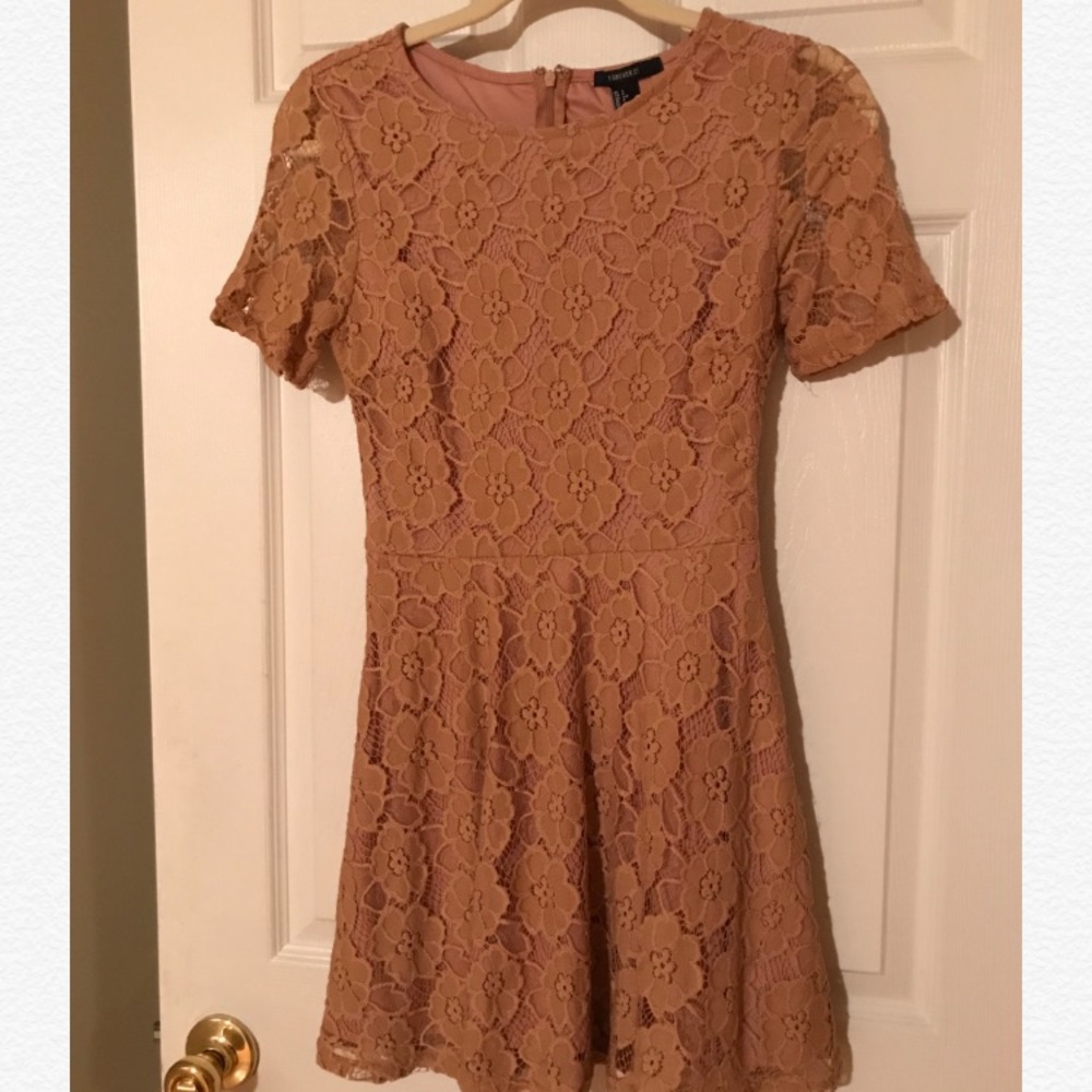 Blush Pink Lace Dress